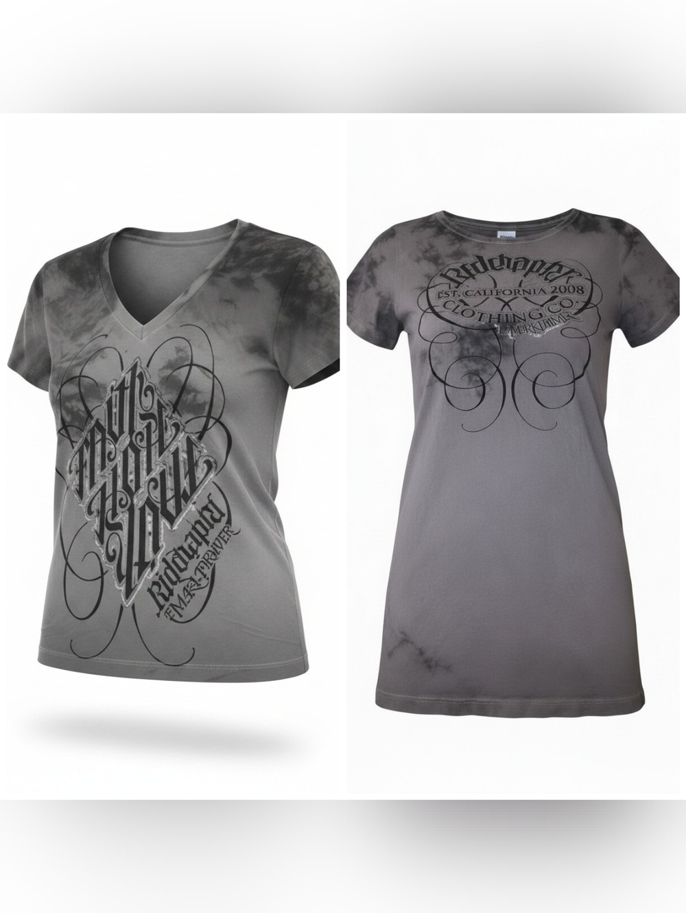 Red Chapter By Mark Palmer Ladies Graphic Tee Charcoal Sz Small "Faith"